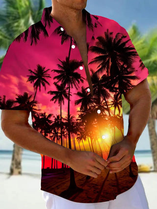 Leisure Tourist Beach Print Short Sleeve Shirt - Epictzar Intl.