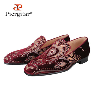 Custom-Made Craftsmanship Silk Velvet Loafers