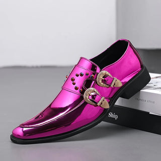 Luxury Brand Men's Pointed Leather Shoes