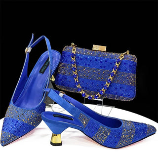 Elegant Evening Party Shoes & Bag Set - Epictzar Intl.