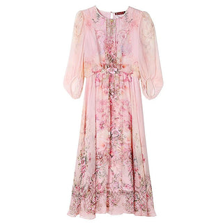 Floral Silk Luxury Dance Party Dress - Epictzar Intl.