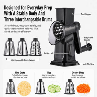 Manual Cheese Grater Vegetable Slicer