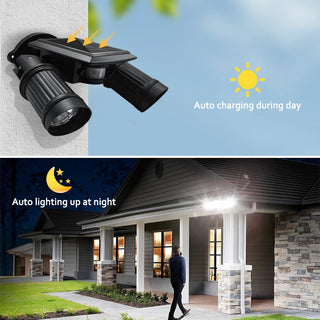 Adjustable Motion Sensor Solar Security Lights