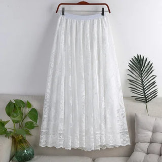 Vintage Embroidery Ethnic Style Party Skirt