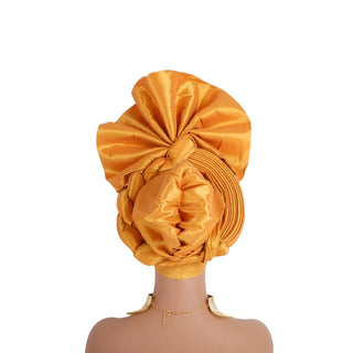 Raw Silk Turban Party Headwraps