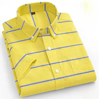 Elegant Designer Short Sleeve Plaid Shirts - Epictzar Intl.