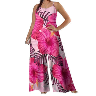 Spaghetti Strap Sleeveless Wide Leg Romper
