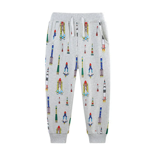 Boys Drawstring Printed Sweatpants