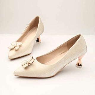 Comfortable Satin Wedding Banquet Shoes
