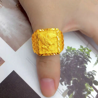 Luxury Eagle Adjustable Men's Ring