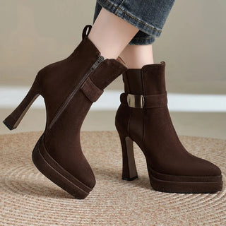 Classy Super High Heels Ankle Boots