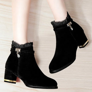 Versatile Women's Fashion Short Boots