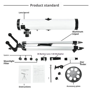 Space Refractor Astronomy Bird Watching Telescope