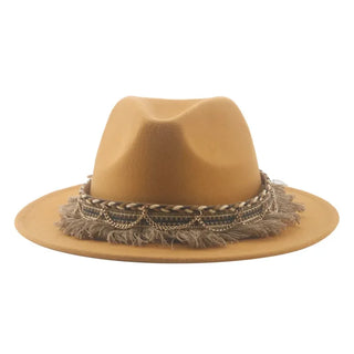Luxury  Vintage Felted Fedora Hat