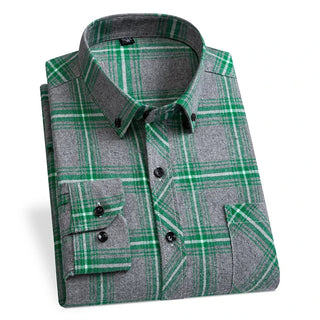 Men's Designer Cotton Plaid Shirt