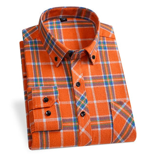 Men's Designer Cotton Plaid Shirt