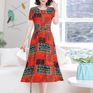 Bohemian Print O - Neck Party Dress - Epictzar Intl.