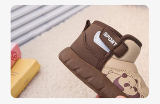 Winter Plush Boots For Children Cute Cartoon Kid's Snow Boots Outdoor Anti-slippery Boy's Girl's Cotton Shoes Warm Boots Kids