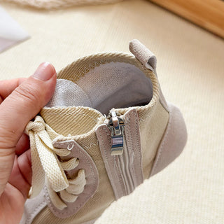 Autumn Fashion Boots For Girls 2025 Trend Fashion Teenager Kid's Boots PU Leather Canvas Boots For Boys Girls Fashion Footwear