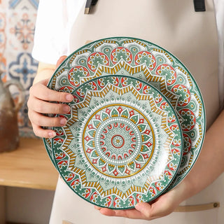 Ceramic Bohemian Patterned Dinnerware Set
