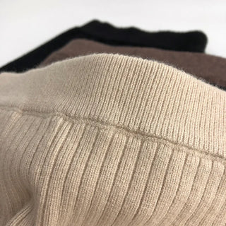 MILANCEL 2024 Autumn Winter High Elastic Knitted Kids Sweater Pants Skinny Solid Toddler Boys Girls Leggings Trousers for 1-6y