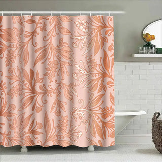 Luxury Waterproof Floral Shower Curtain