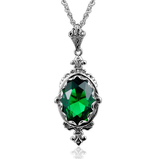 Trendy Garnet Vintage Wedding Pendant