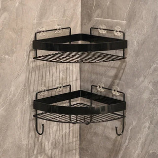 Wall Mounted Golden Bathroom Storage Rack