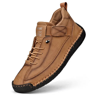 Men's Classic Shoes Comfortable Fashionable Soft Sole Casual Lace Shoes Business Office Commuting Walking Retro High Top Shoes