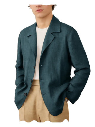 Men's Linen Breathable Soft Blazer Suit