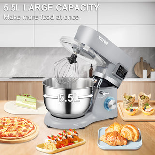 Stainless Steel 660W Electric Dough Mixer