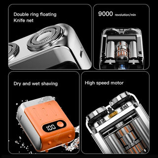 Dual Floating Electric Magnetic Blade Shaver