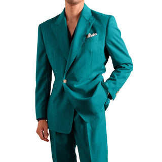Men's Single Button Lightweight Formal 2Pcs Suit