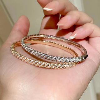 Elegant Sparkling Diamond Gemstone Bracelet