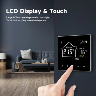 LCD Display Touch Screen Smart Thermostat
