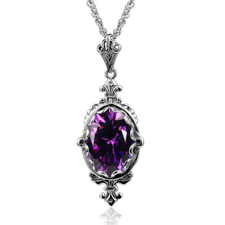 Trendy Garnet Vintage Wedding Pendant