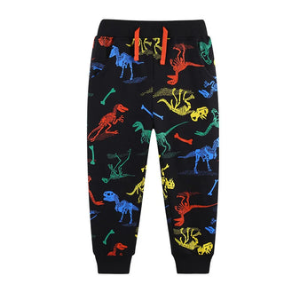 Boys Drawstring Printed Sweatpants