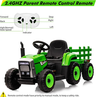 Toddler Kids Ride Powered Electric Tractor