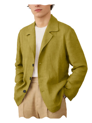 Men's Linen Breathable Soft Blazer Suit