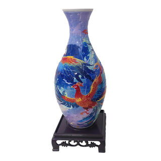 3D Puzzle Flower Vase with Base Building Blocks Unique Flower Arrangement DIY Flowerpot Living Home Decoration Ornaments