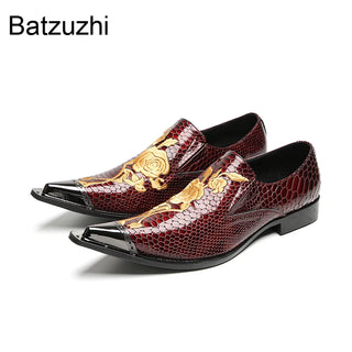 Luxury Designer Men Leather Dress Shoes