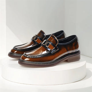 Slip On Leather Dress Wedding Footwear