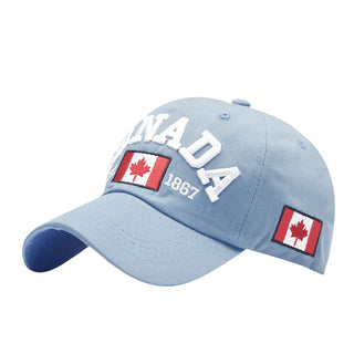 Canada Caps Men Women Summer Fashion Dad Hat Flag Letter Embroidery Black White Baseball Cap Women Gorras Hombre Souvenirs