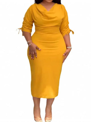 Office Lady Luxury Midi Dress