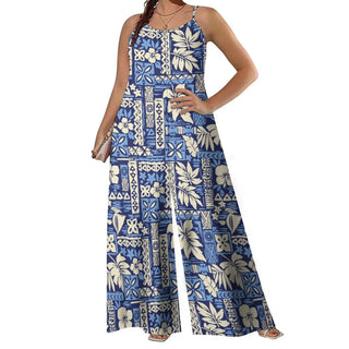 Spaghetti Strap Sleeveless Wide Leg Romper