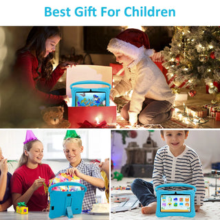 Kids Tablet Android 12 Tablet 7 Inch Tablet Wifi Children 2+32GB 3000mAh Educational Learning Toys Children Boys Girls Gifts