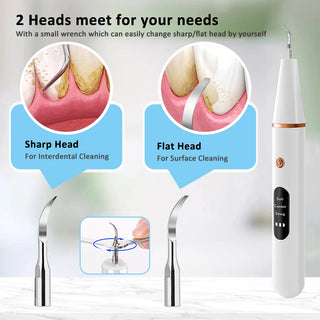 Ultrasonic Scaler Dental Calculus Remover Teeth Tartar Eliminator Sonic Plaque Cleaner Electric Tooth Stain Stone Removal Device