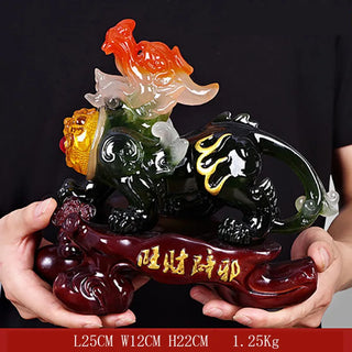 Lucky Pixiu Pi Yao Ornaments, Living Room Decor, Feng Shui Home Decoration, Craft Statues Sculptures, Craft Figurines Gift