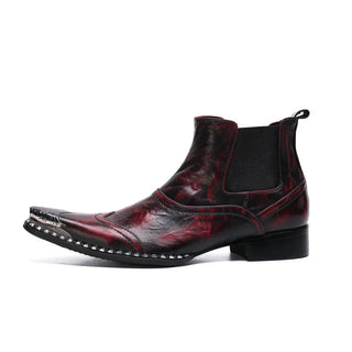 Luxury Genuine Leather Pointed Ankle Boots