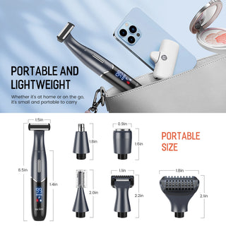 Electric 6 In 1 Body Hair Trimmer Kit